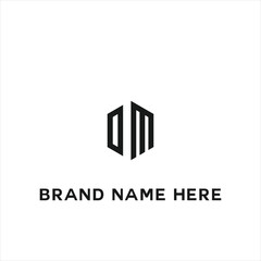DM logo. D M design. White DM letter. DM, D M letter logo design. Initial letter DM linked circle uppercase monogram logo. D M letter logo vector design.	