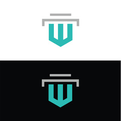 W letter logo, W logo, W letter icon Design with black background. W Luxury, W letter, W , 