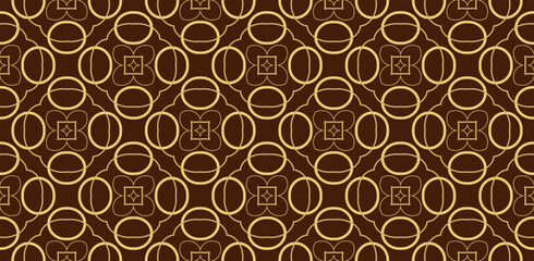Golden ornament in Arabian style.  Geometric background. Pattern wallpapers and for backgrounds. A popular trend in interior decoration. Geometric texture. Repeated printing.