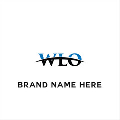 WLO logo. W L O design. White WLO letter. WLO, W L O letter logo design. Initial letter WLO linked circle uppercase monogram logo. W L O letter logo vector design.	 - obrazy, fototapety, plakaty