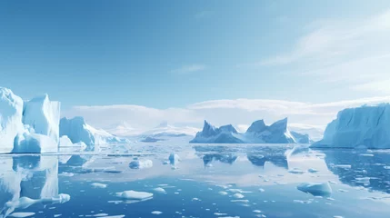 Foto op Plexiglas Arctic glaciers and ice icebergs © khan
