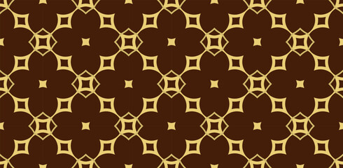 Golden ornament in Arabian style.  Geometric background. Pattern wallpapers and for backgrounds. A popular trend in interior decoration. Geometric texture. Repeated printing.