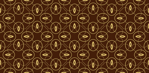 Abstract classic golden pattern. Modern decorative background. For interior wallpaper, smart design, fashion print. Business project. Seamless illustration.