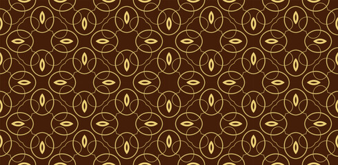 Fototapeta premium Abstract classic golden pattern. Modern decorative background. For interior wallpaper, smart design, fashion print. Business project. Seamless illustration.