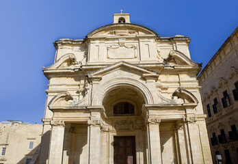 Fototapeta na wymiar Church of Saint Catherine of Italy in Valletta, Malta