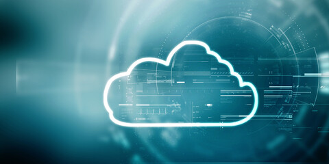 2d illustration abstract cloud background
