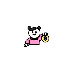 set of small children in saving poses small