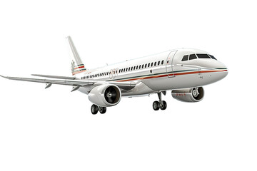 Obraz premium Private Jet Airplane isolated on PNG Background. Generative Ai.