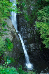 Shasui Falls, a 3-tier waterfall in Yamakita, Kanagawa, Japan.