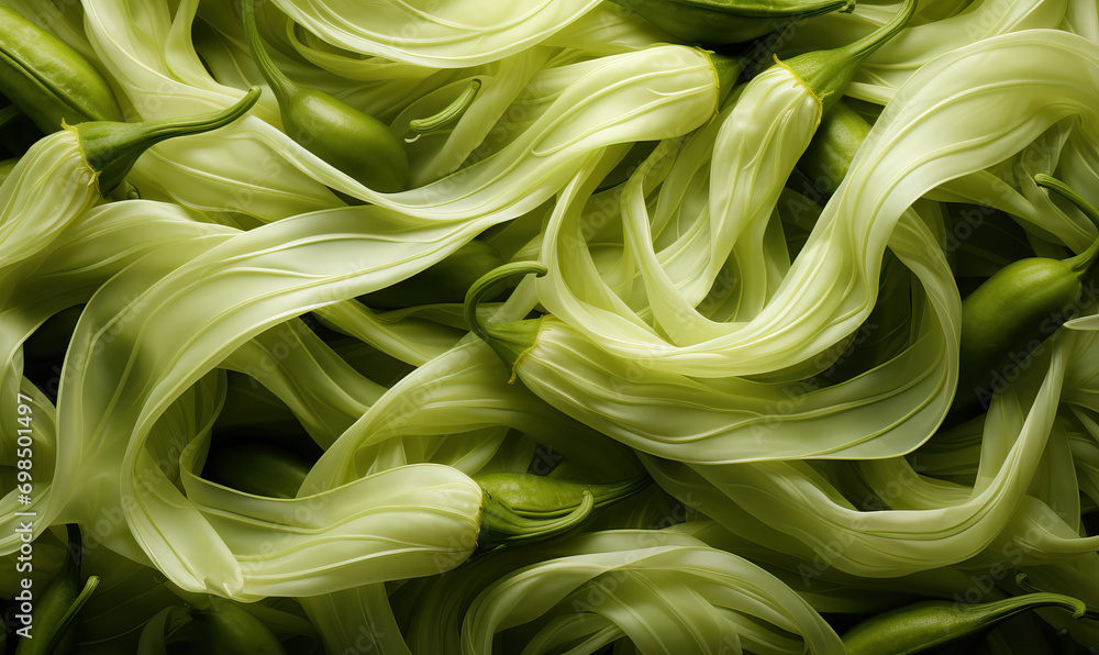 Poster abstract background with wavy texture in green tones.