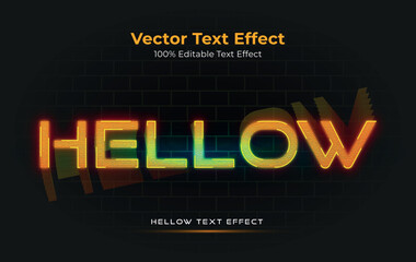 Text effect light style