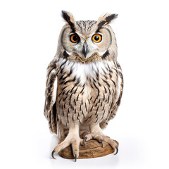 Obraz premium Owl isolated on white background.