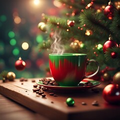 christmas cup of coffee