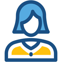 Secretary Line Vector Icon