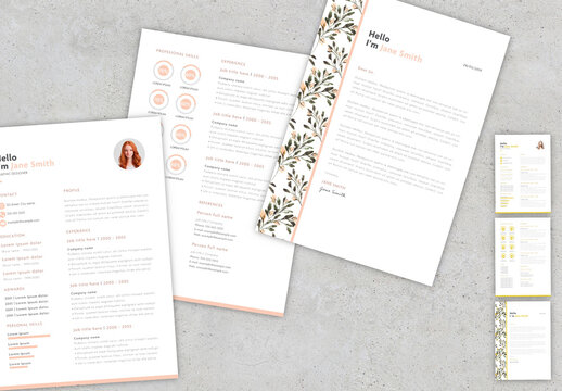 Naif Flowers Resume and Cover Letter, Template
