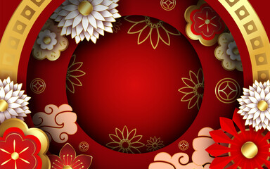 Chinese New Year Festivity Background