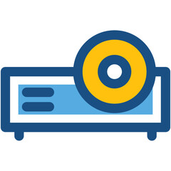 Projector Line Vector Icon