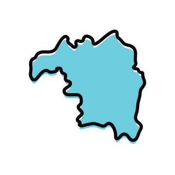 kaduna state of Nigeria vector map illustration.