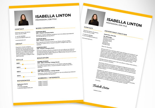 Resume and Introductory Letter Layout