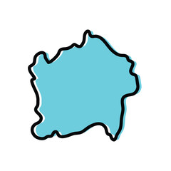 Kigali City (which has provincial status) of Rwanda vector map illustration.