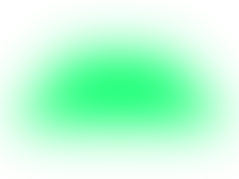 green gradient background on transparent light effect