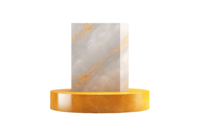 Abstract pedestal podium, cut out