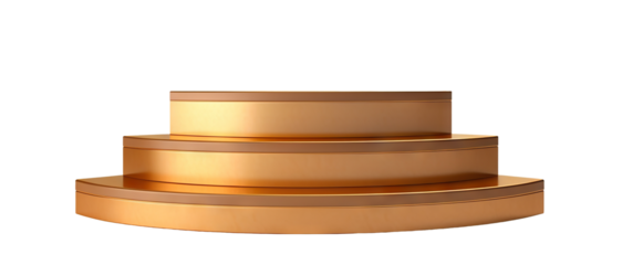 Abstract pedestal podium, cut out