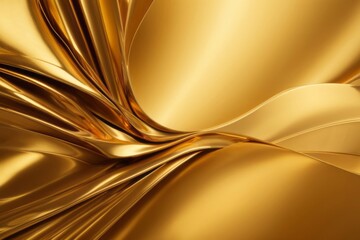 A visually striking gold metal background with a modern and futuristic feel,