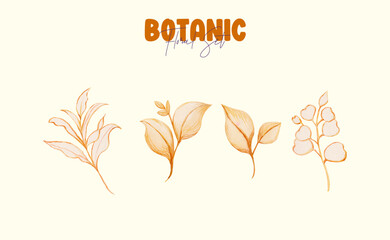 Handmade Watercolor Elements Set