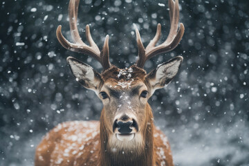 Wintry Wilderness: Majestic Deer