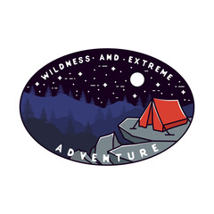 Wildness Badge monoline design file