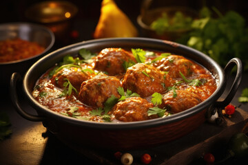 Indian dish kofta curry
