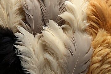 Soft Feather Texture Background. Calming Rhythms and Soothing Patterns for Design Projects