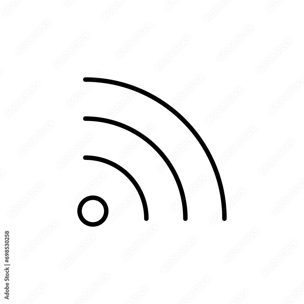 Poster wifi icon. simple contact us icons for web and mobile app. social media network icon call us email m