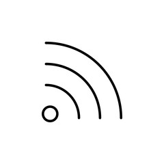 WiFi icon.  simple Contact us icons for web and mobile app. Social Media network icon call us email mobile signs. Customer service. Contact support sign and symbols