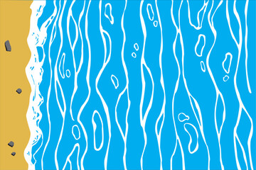 An abstraction made of curves, also can be used as water imitation (made sand with a few stones nearby on the left).