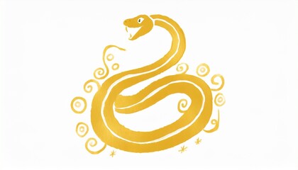 Obraz premium 蛇のイラスト