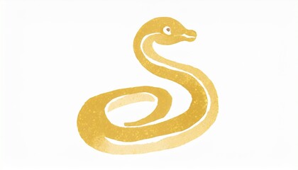 Fototapeta premium 可愛いヘビのイラスト