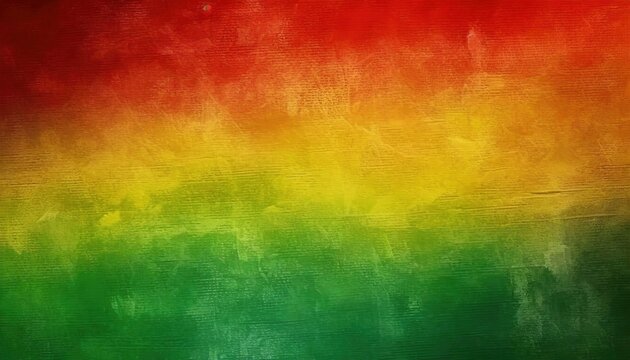 Black History Month Celebration Background. A textured canvas with grunge texture in red, yellow, and green paint colors, symbolizing the significance of Black History Month.