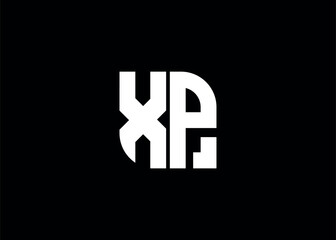 Monogram Letter XP Logo Design vector template