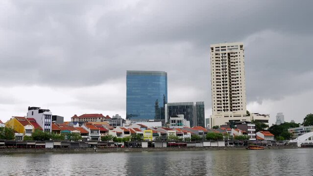 Singapore Clarke Quay river cruise.