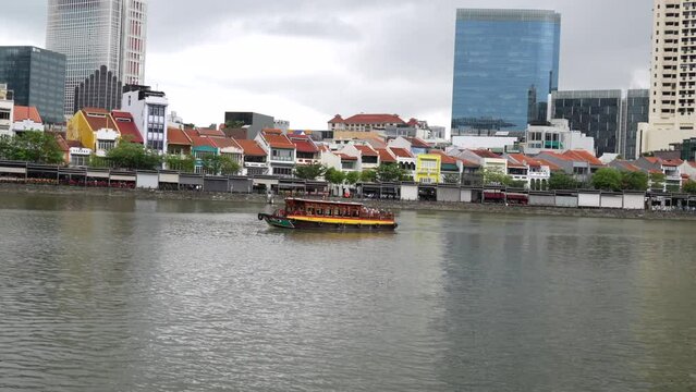 Singapore Clarke Quay river cruise.