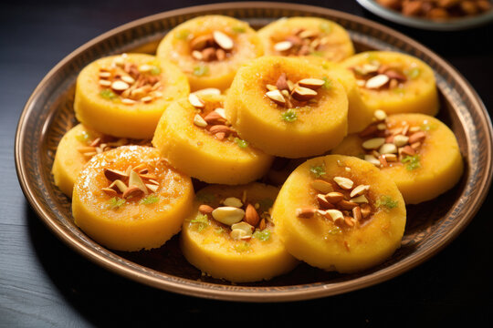 Indian sweets pedha for diwali festival made from milk