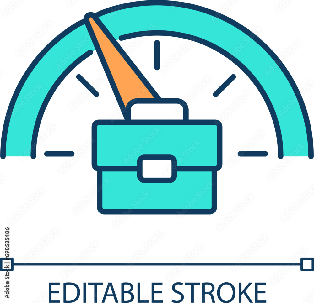 Poster 2d editable bare minimum monday icon representing workplace trends, isolated simple vector, thin lin