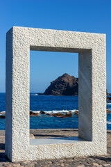 Roque de Garachico and monument in the old port of Garachico. Tenerife. Canary Islands, Spain
