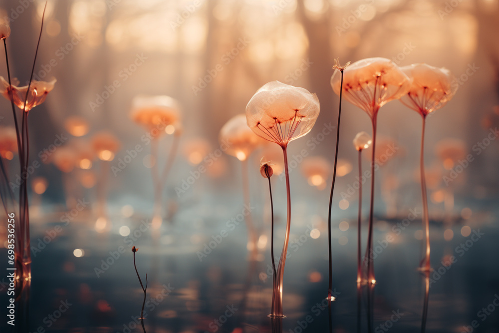 Poster Multiple exposures combined to create a dreamy and ethereal atmosphere, blurring the lines between reality and imagination.