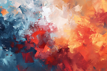 Modern impressionism technique. Wall poster print template. Abstract painting art. Hand drawn by dry brush of paint background texture. Oil painting style. Artistic pattern.