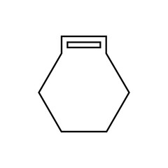 Medal template icon vector. Award shape illustration sign. Medal laser cutting symbol or logo.