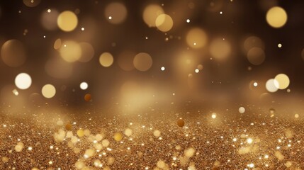 Gold sparkle particles abstract Background