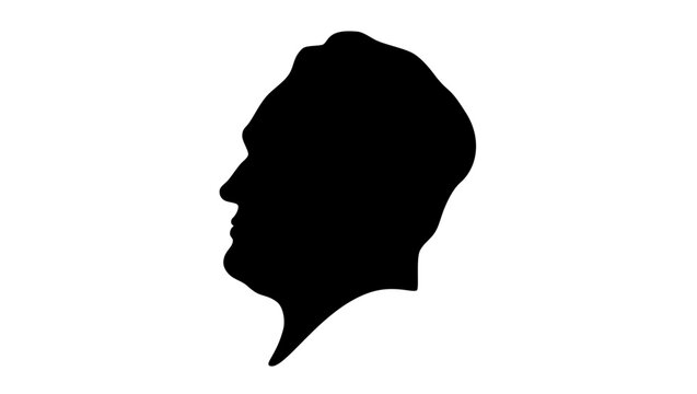 Thomas Clarkson, black isolated silhouette